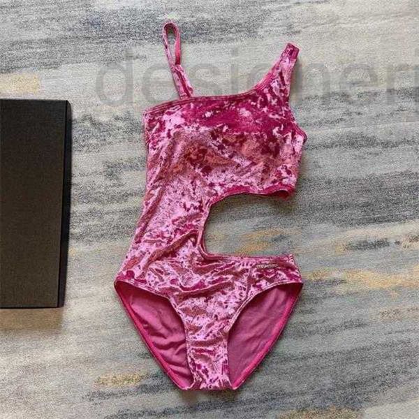 

women's swimwear designer new swimsuit 2023 summer ladies bikini beach fashion one piece print lace-up one-piece hollow out soup, White;black