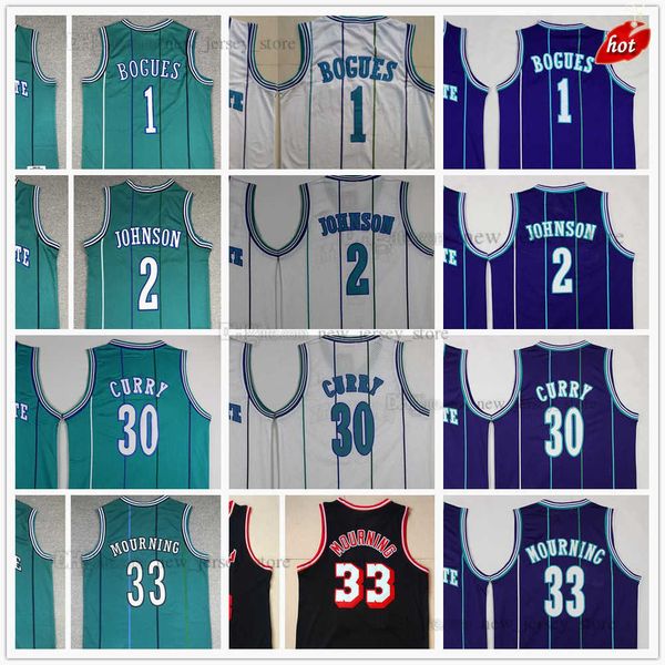 

mitchell and ness 1992-93 basketball tyrone 1 muggsy jerseys stitched larry 2 johnson 30 dell 33 alonzo curry 96-97 mourning retro black whi, Black;red