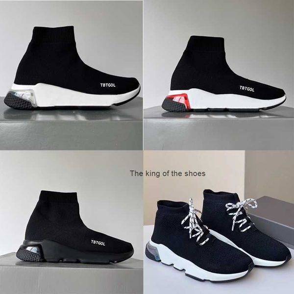

with box designer sock sneakers men womens platform sneaker classic trainer sock shoe 3d knit trainers white black graffiti sole air cushion