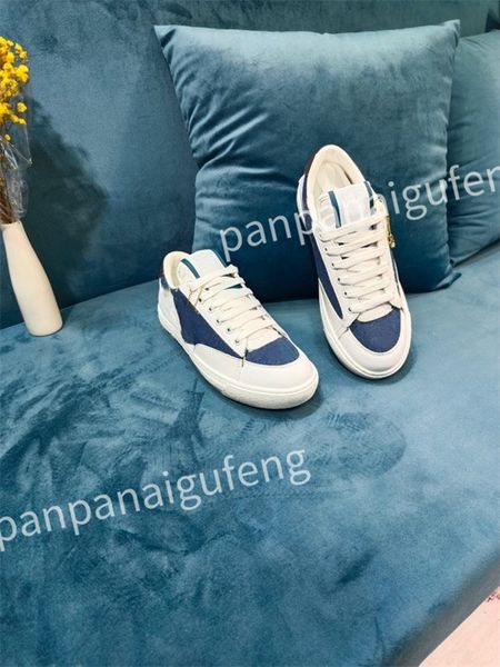 

2023 new designer flat sneaker trainer casual shoe leather white overlays fashion platform mens womens sneakers size 35-46, Black