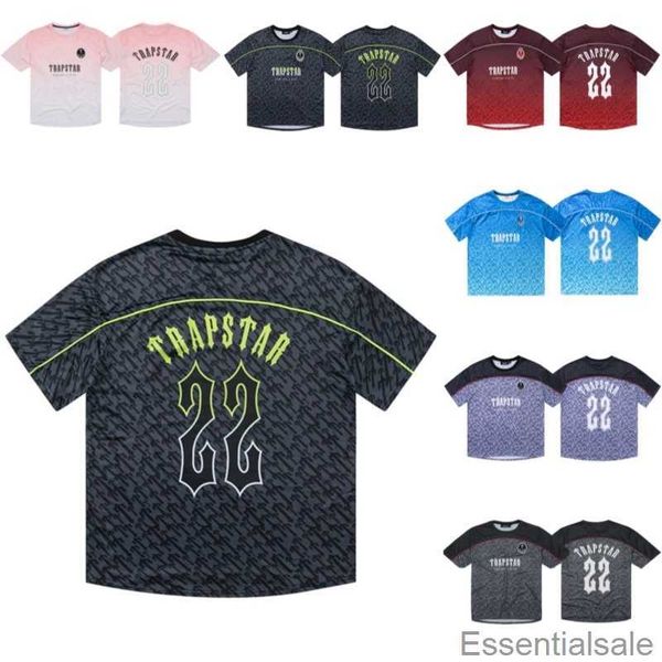 

t mens trapstar shirt football jersey summer casual loose short sleeve hip hop high streetwear stree fashion 6pjo, White;black