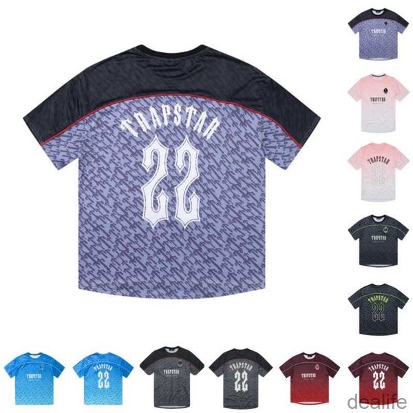 

shirt trapstar t mens designer football jersey summer casual hip hop streetwear breathable tees street fashion c7mq, White;black