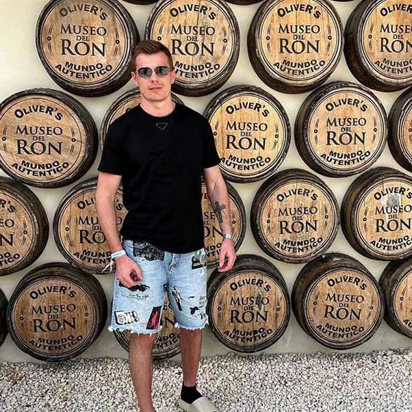 

2023 round neck men's t-shirts luxury designer fashion tees brand tshirt women short sleeve breathable clothes asian size 3xl two color, White;black