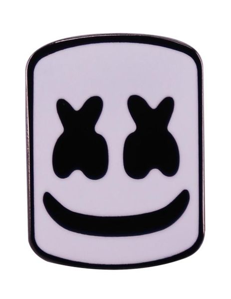 

marshmallowhelmet mask brooch dj music festival mask inspiration badge novelty creative costume accessories7134594, Blue