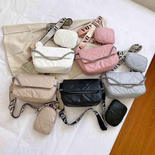 

ladies candy color crossbody bag designer bag 2-in-1 small square bag mini purse shoulder chain bag handbag zhouzhoubao123