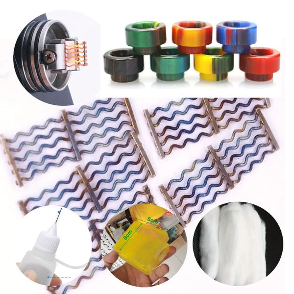 

coil for kylin m clapton mesh a1+ni80 0.15ohm drip tip cotton bottle seven colors