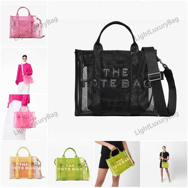 

designer macaron small bag with m see-through mesh j and leather outer and lining brands macaron candy color handbag mesh alphabet portable