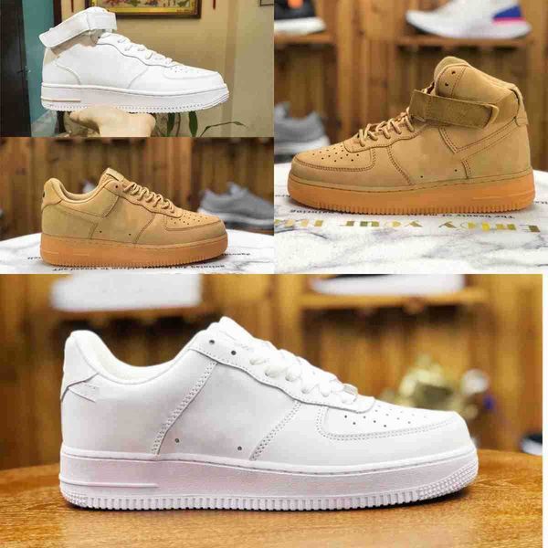 

af1 low airforces airforces 1 white 1 classic running shoes one airs ones high cut trainers forces 1s original skate skateboarding retro tri, Black