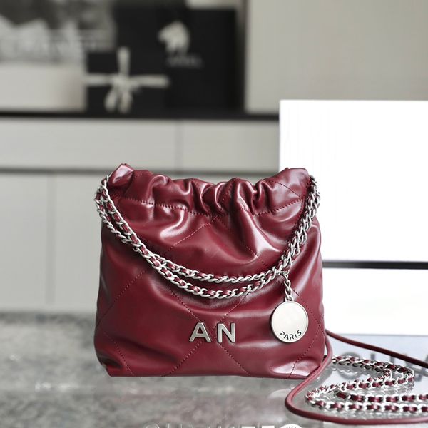 

22 mini tote bag designer bag 10a mirror quality calfskin shoulder handbag with box c5025