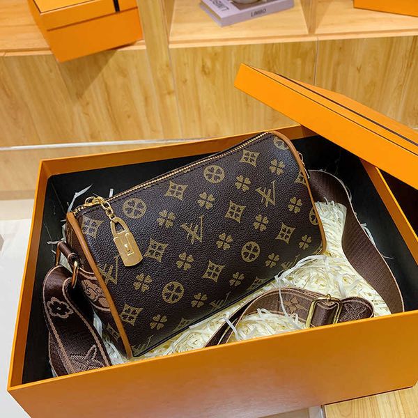 

high sense old flower bag women's bag new fashion net red fashion printed single shoulder messenger bag leisure pillow bag