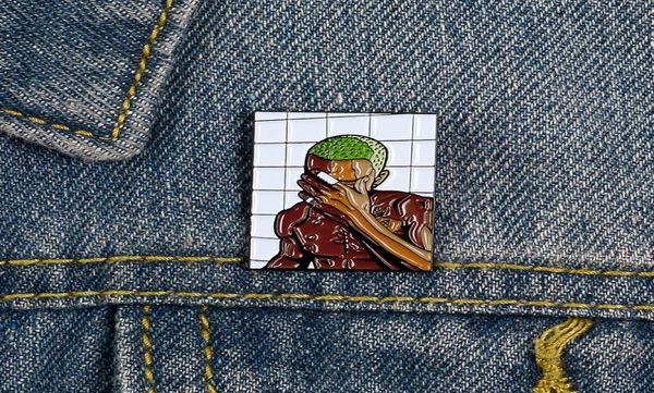 

hiphop rap singer badges brooches denim shirt lapel pin punk cool jewelry friends fans gifts2123067, Blue