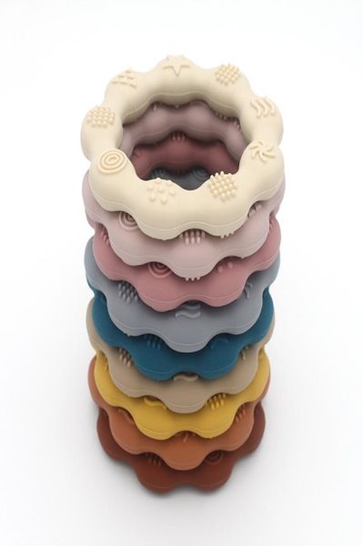 

ins baby silicone soothers teethers circle shape health care pacified teething training infant can be boil1427933