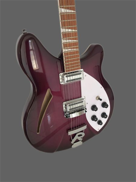 

ryken purple electric guitar 360-6 string electric guitar 24 micro 3 mini pickup humbucker,