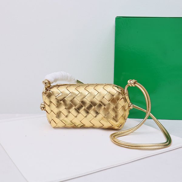 

woven camera bag plain shoulder cross body bags women handbag purse cowhide genuine leather fashion letter print zipper open handwoven handb