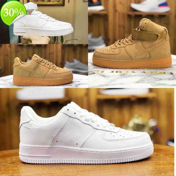 

af1 low airforces airforces 1 white classic running shoes one airs ones high cut trainers forces 1s original skate skateboarding retro tripl, Black