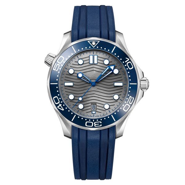 

high men watch quality deigner watche 42mm cae montre with rubber trap 300m 600m diving aaa men ea port automatic movement e1, Slivery;golden