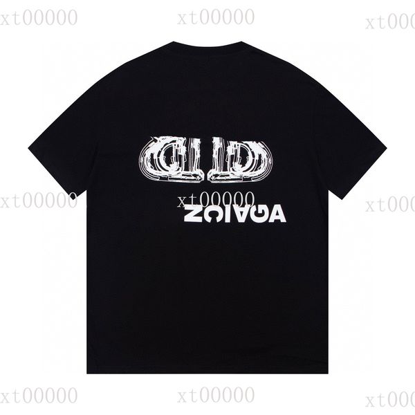 

23ss designer letter printed t shirts tee sweatshirt fashion high street short sleeves summer casual t-shirt breathable men women crew neck, White;black