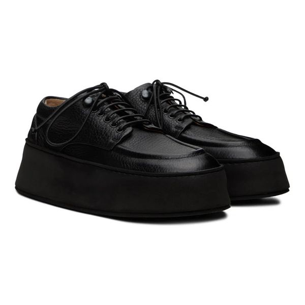 

designer men thick platform lace-up genuine leather formal shoes spring comfort fashion 2023 new office work dress shoes loafers, Black