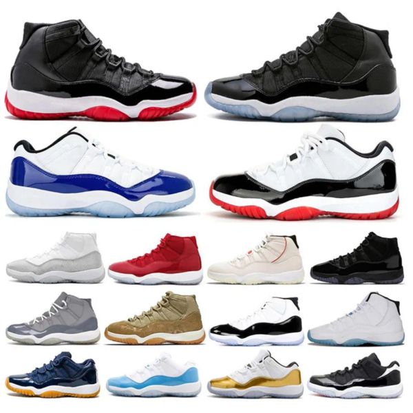 

jumpman 11 11s mens boots shoes maroon platinum tint pink snake skin cool grey low white bred rose gold men women sports sneakers qhg, Black