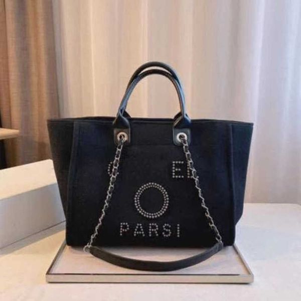 

women's luxury fashion hand bags ch embroidered brand handbag female pearl beach bag big shopping small backpacks canvas chain backpack