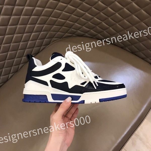 

new designer men shoes sneakers calfskin trainers basketball white grey thick bottom sneakers leather platform shoe, Black
