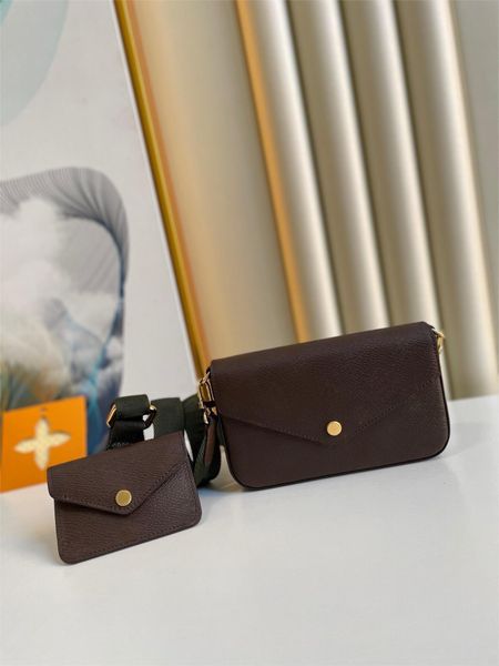 

5a designers classic multi pochette felicie fashion women luxurys crossbody bag shoulder genuine leather bags strap chain wallets messenger
