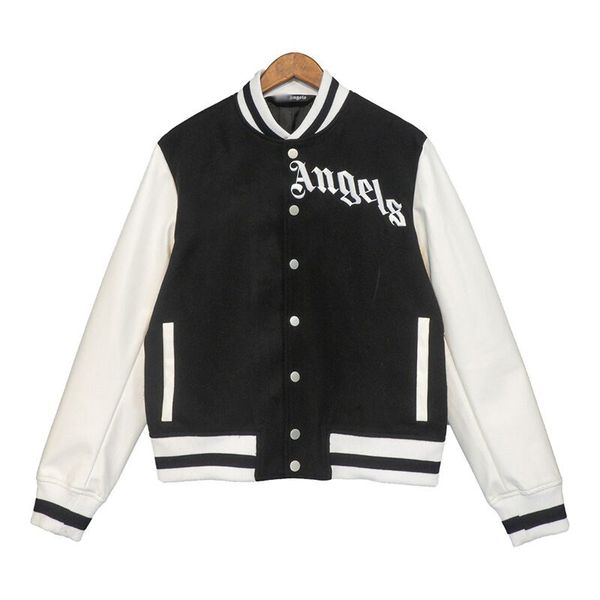 

2023 new fashion baseball varsity jacket - warm couple's coat by angel clothing, Black;brown