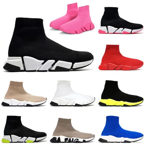 

new quality 2023 designer socks boots for men women black white 17fw paris vintage graffiti beige 2.0 sock shoes trainers runners platfo pjd
