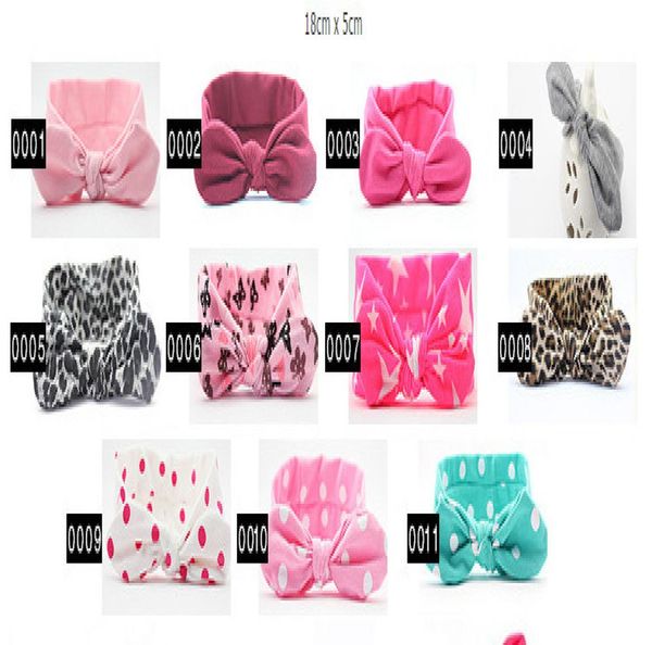 

xmas bohemian cotton girl baby bow headband wave point turban head wrap ed knot soft hair band headbands bandanas kb1293104303, Slivery;white