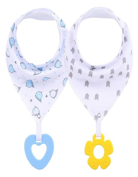 

baby bandana drool bibs for teething and drooling super soft absorbent cotton bibsteething toys set toddler baby feeding bibs 2109042004