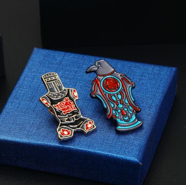 

python and the holy grail film movie peripheral shirt badge ornaments knight design fashon jacket brooches pins6732041, Blue