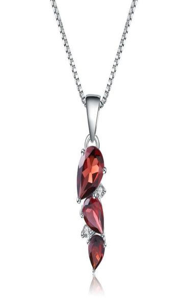

gem039s ballet 925 sterling silver birthstone 294ct natural garnet gemstone pendant necklace wedding fine jewelry for women pa3452487