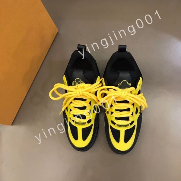 

luxury designer men causal shoes fashion woman leather lace up platform sole sneakers white black mens women