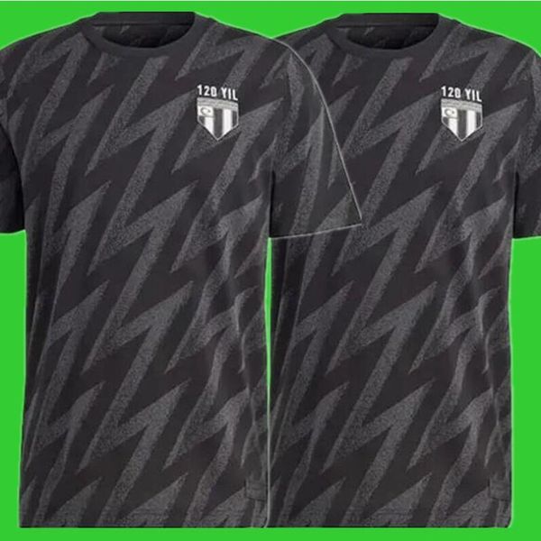 

besiktas soccer jerseys xxxl 4xl 23 24 120th anniversary tee black 2023 2024 football shirts, Black;yellow