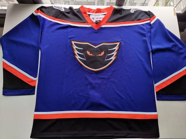 

college hockey wears physical ps ahl philadelphia phantom blank men youth women vintage high school size s-5xl or any name and number jersey, Black