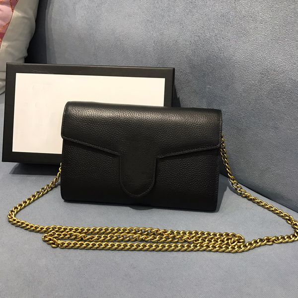 

luxury handbag women's shoulder bags crossbody wallet purse card bag classic casual lychee cowhide 401233 with box