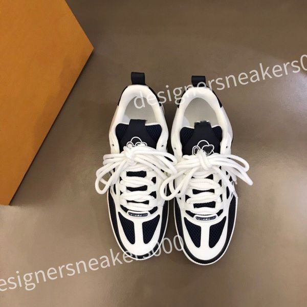 

designer men shoes sneakers calfskin trainers basketball white grey thick bottom sneakers leather platform shoe, Black