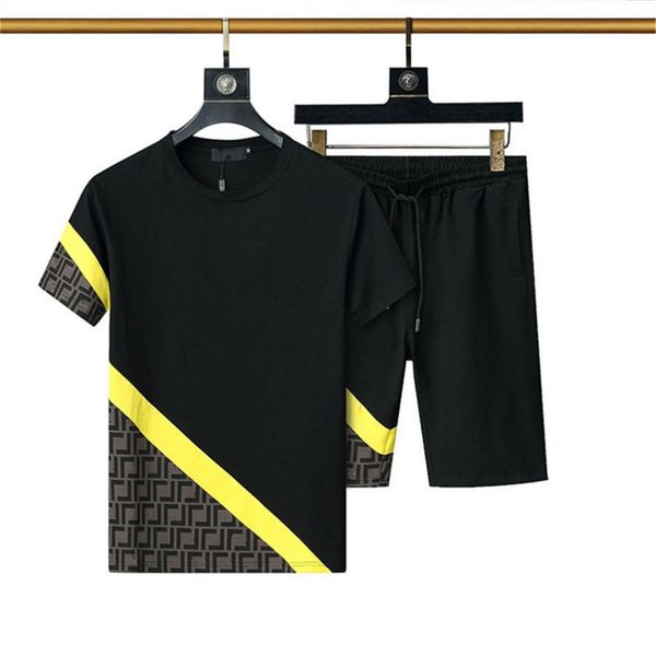 

mens tracksuits summer sportswear designer printed men's sportswear t-shirt pants suit men's shorts shirt casual tees shorts 3xl, Gray
