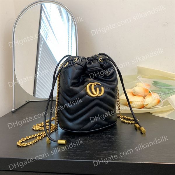 

designer drawstring bucket bag crossbody bag retiro mini shoulder bag womens handbag new female underarm bagtexture versatile bag thread wal