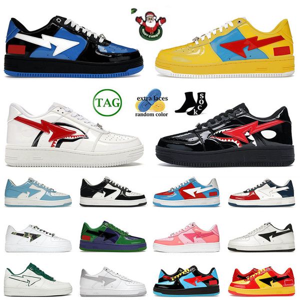 

sk8 stas patent leather low flat designer sneakers jjjjound x shark white black france unc venom dhgate plat-forms og trainers