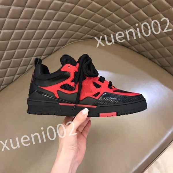 

new luxury designer sneakers plate-forme shoes running shoes thick sole trend light fashion color cool casual lace-up dad shoe, Black