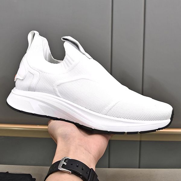 

designer elastic mesh surface one foot pedal foot cover sports casual shoes men without laces breathable deodorant lazy non lace mesh surfac, Black