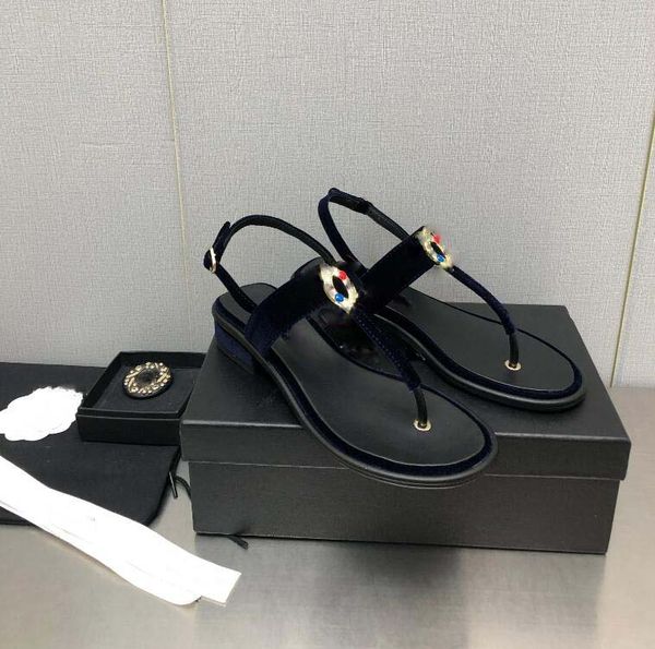 

designer luxury women sandals metallic laminate leathers flat middle sandal summer beach wedding shoe dress shoes size 35-41 with box, Black