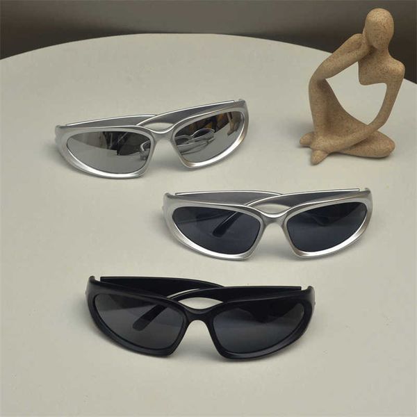 

all platforms/y2k sense of millennial future technology cyberpunk sunglasses for men and women sunglasses, White;black