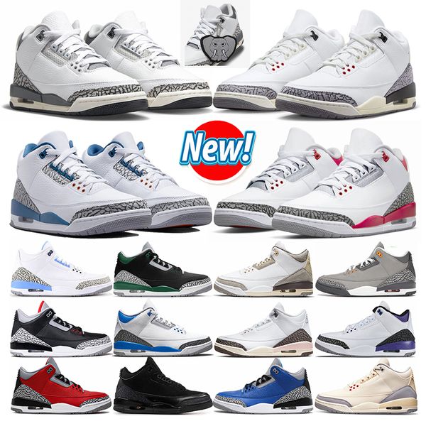 

jumpman 3 basketball shoes 3s mens trainers women sneakers hide n' sneak wizards white cement reimagined lucky green cement black rust