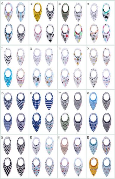 

100 style baby cartoon bibs newborn baby boys girls organic cotton animal pattern doubledeck absorbent soft bibs 4pcslots b16023846