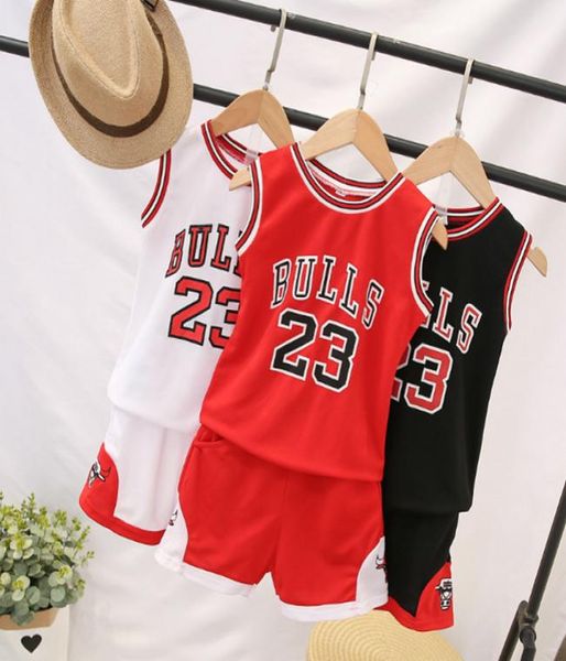 

child boy summer clothes children s basketball uniform baby boys tracksuit 2pcs set kids boys sports clothes set vest short pants 7368567, White