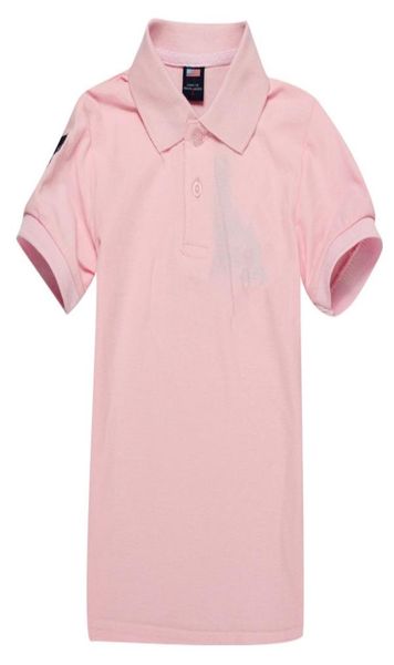 

children polo t shirt kids lapel short sleeves baby polos tshirt boys clothing embroidery tees girl cotton tshirts pink2285219, Blue