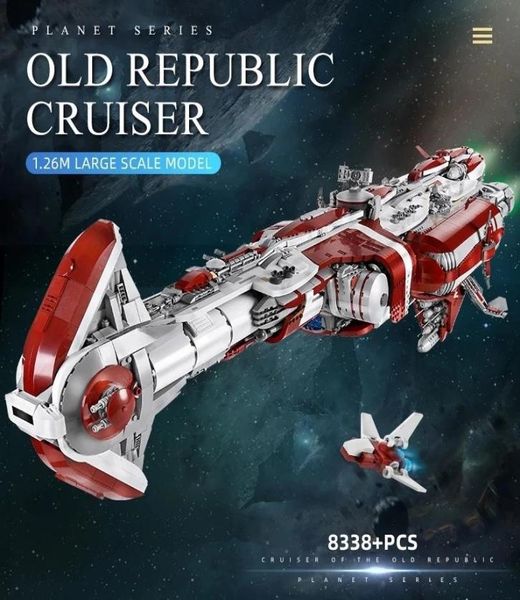 

the moc zenith old republic escort cruiser building blocks mould king 21002 05079 05083 8338pcs bricks kids toys christmas gifts5885383