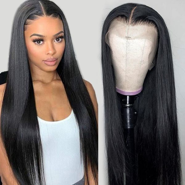 

fashion new design straight lace front wig 360 lace wigs for women 13x6 lace front wig human hair wigs with baby hair remy brazilian, Black;brown